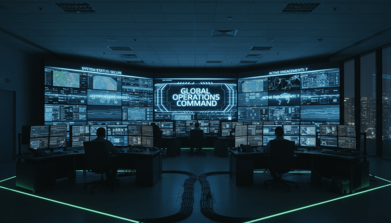 Global Command Enterprises operations command center with disciplined execution capabilities